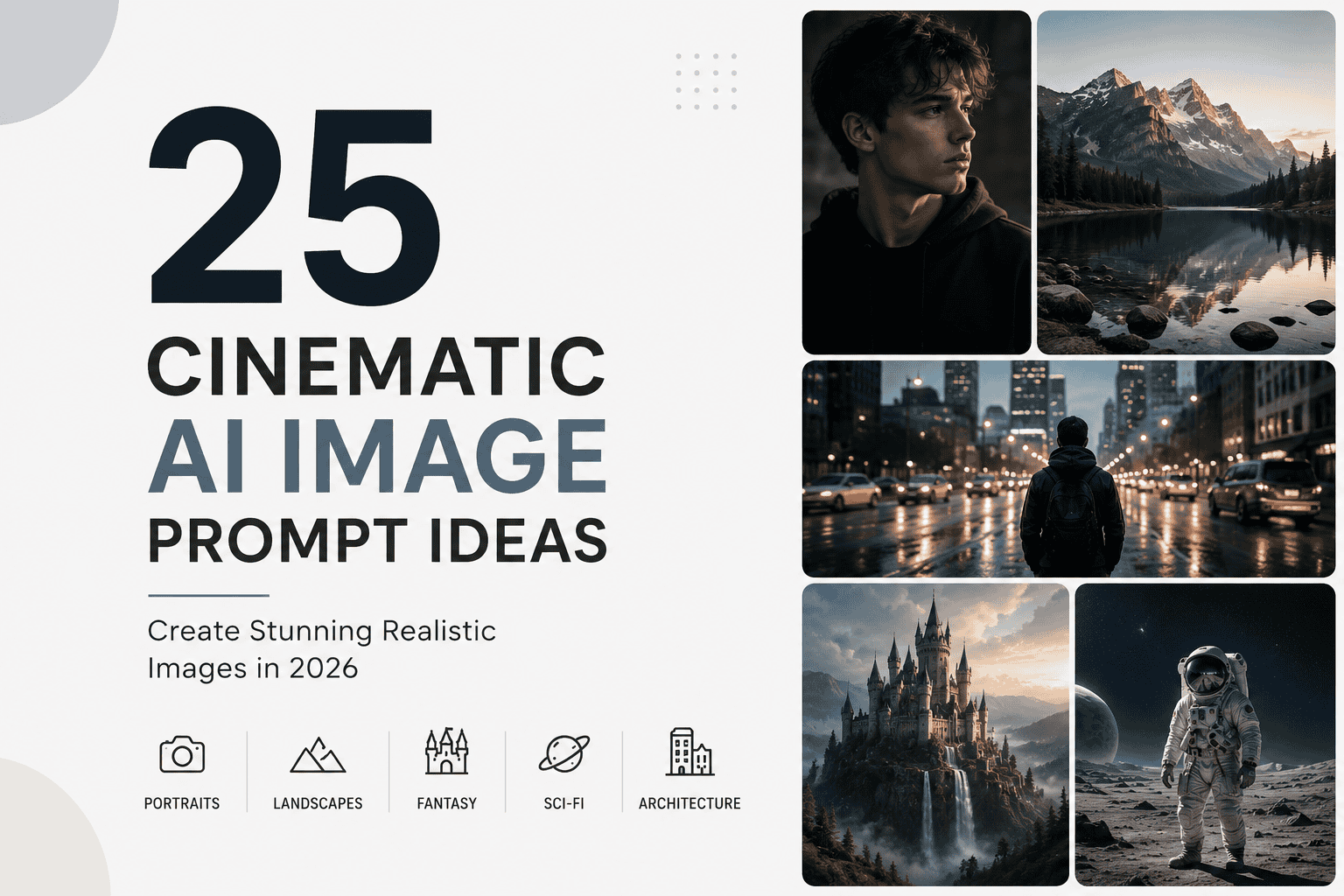 25 Cinematic AI Image Prompt Ideas to Create Stunning Realistic Photos in 2026