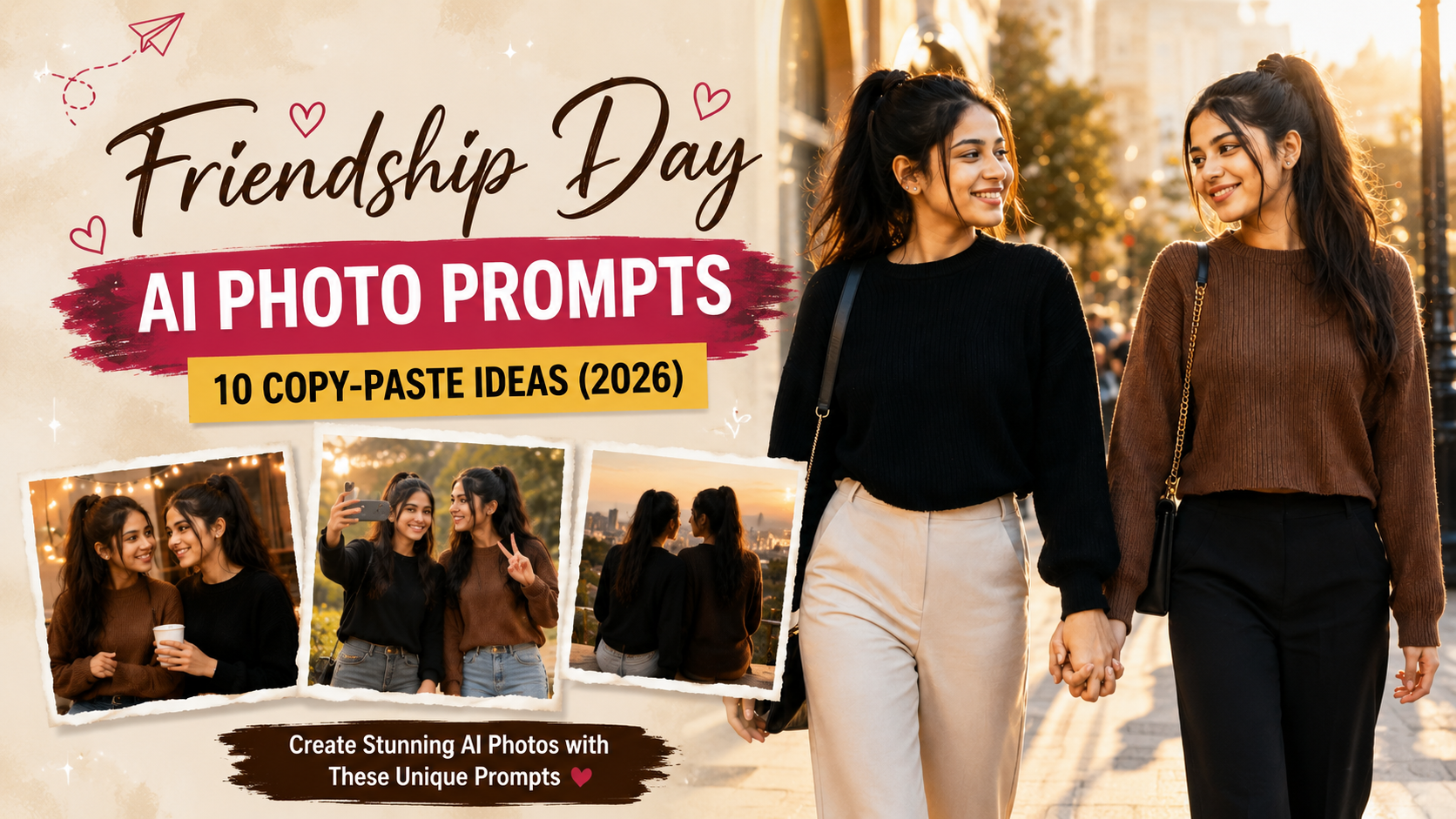 Friendship Day AI Photo Prompts: 10 Copy-Paste Ideas (2026)