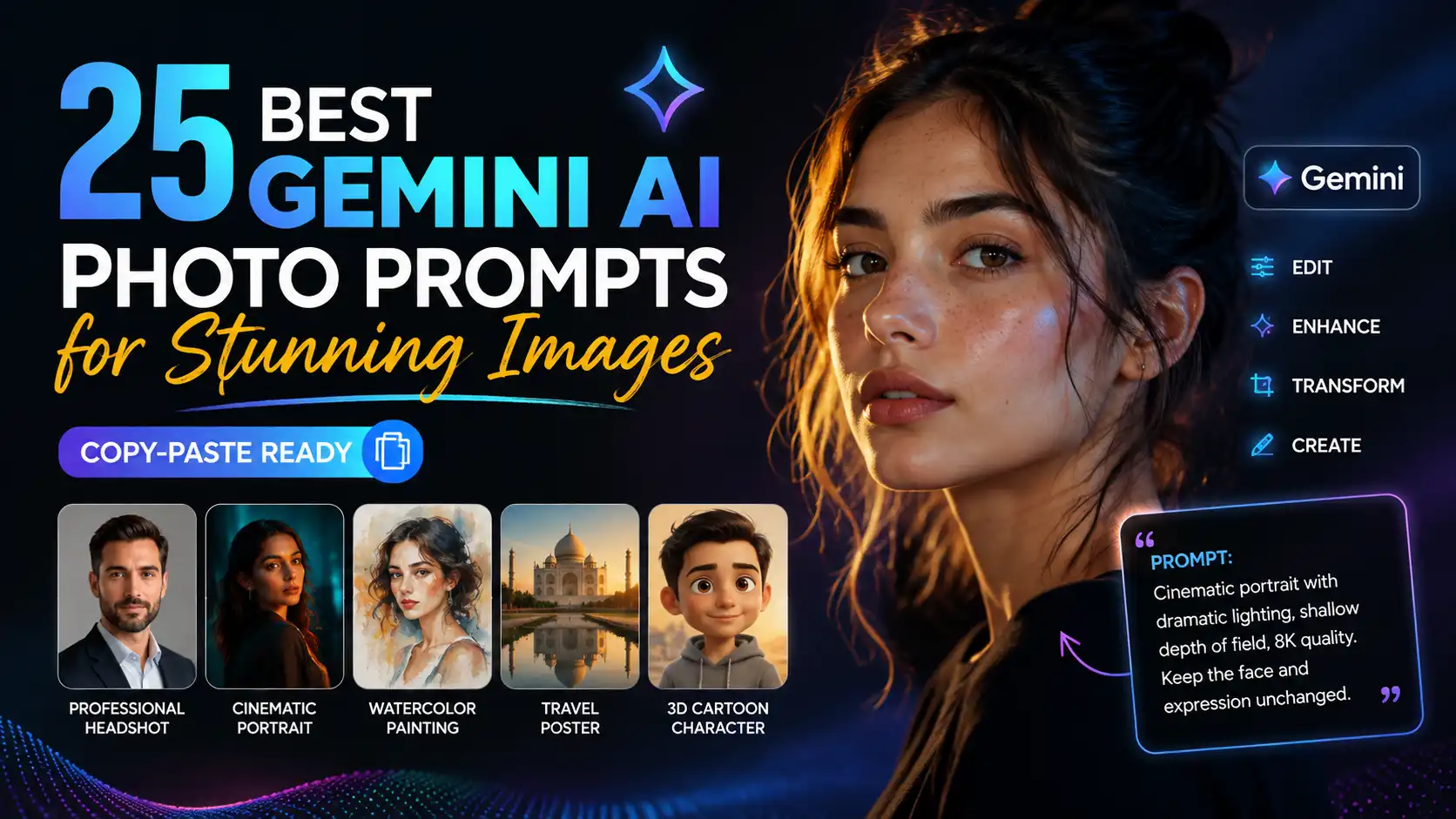 25 Best Gemini AI Photo Prompts for Stunning Images (2026)